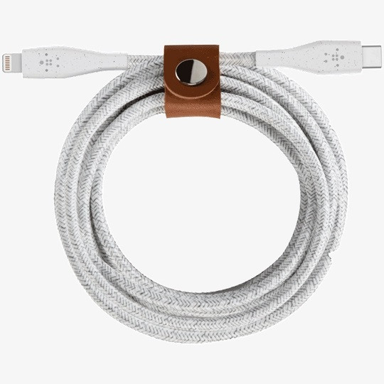 Кабель Belkin USB-C to USB-C + Strap (F8J241bt04-WHT)