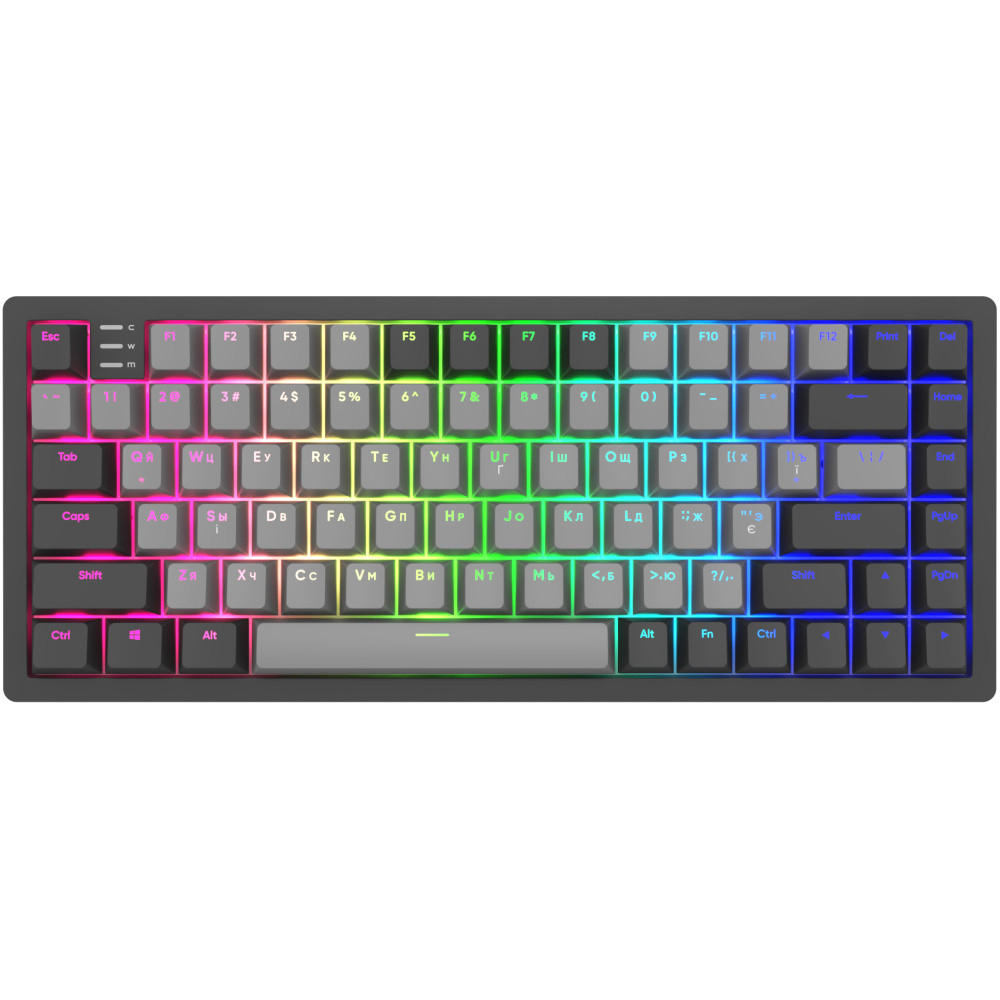 Ігрова клавіатура DARK PROJECT KD83A Mech. Gateron Cap Teal ENG/UA/RU