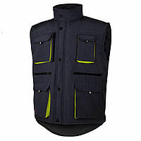 ArtMas Albatros 2 Black Bodywarmer - Робочий утеплений жилет зі світловідбиваючими елементами на кишенях