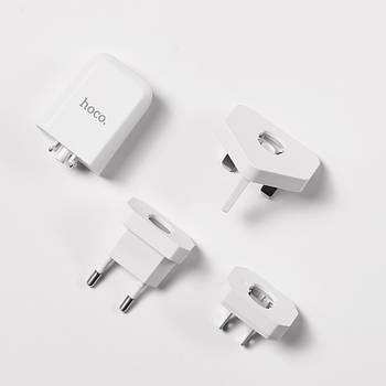 Зарядний пристрій HOCO C45 Cool Rotary Muttistandart/2USB/2,4A White