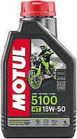 Масло моторное Motul 5100 4T SAE полусинтетическое 15W-50 1л