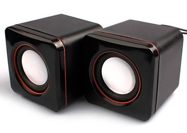 Колонки 2.0 JEDEL JD-CK4 USB + 3.5mm, 2x3W, 90Hz- 20KHz, з регулятором гучності, Black, BOX, фото 1