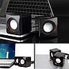 Колонки 2.0 JEDEL JD-CK4 USB + 3.5mm, 2x3W, 90Hz- 20KHz, з регулятором гучності, Black, BOX, фото 7