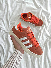 Жіночі Кросівки Adidas Campus 00s Orange White / Адідас Кампус 00 Помаранчеві з Білим