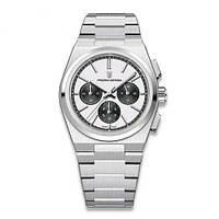 Гібридний (Кварц + механічний хронограф) годинник із сапфіровим склом Pagani Design PD-1761 Silver-White