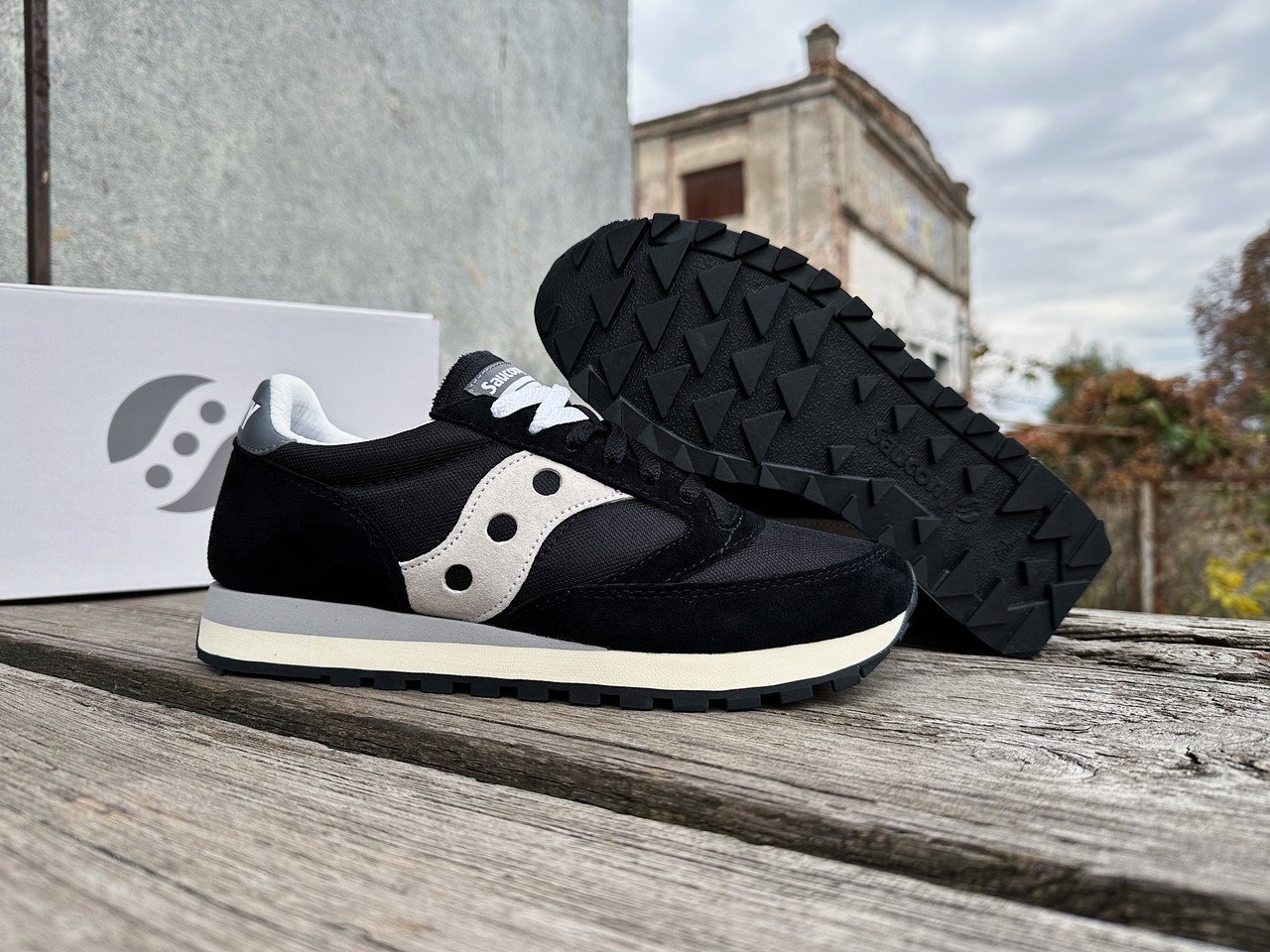 Чоловічі кросівки Saucony Jazz 81 70539-68s Black Grеy чорні Оригінал
