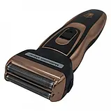 Машинка для стрижки Geemy GM-595 3 в 1 - Бездротова акумуляторна машинка, триммер, бритва, фото 5