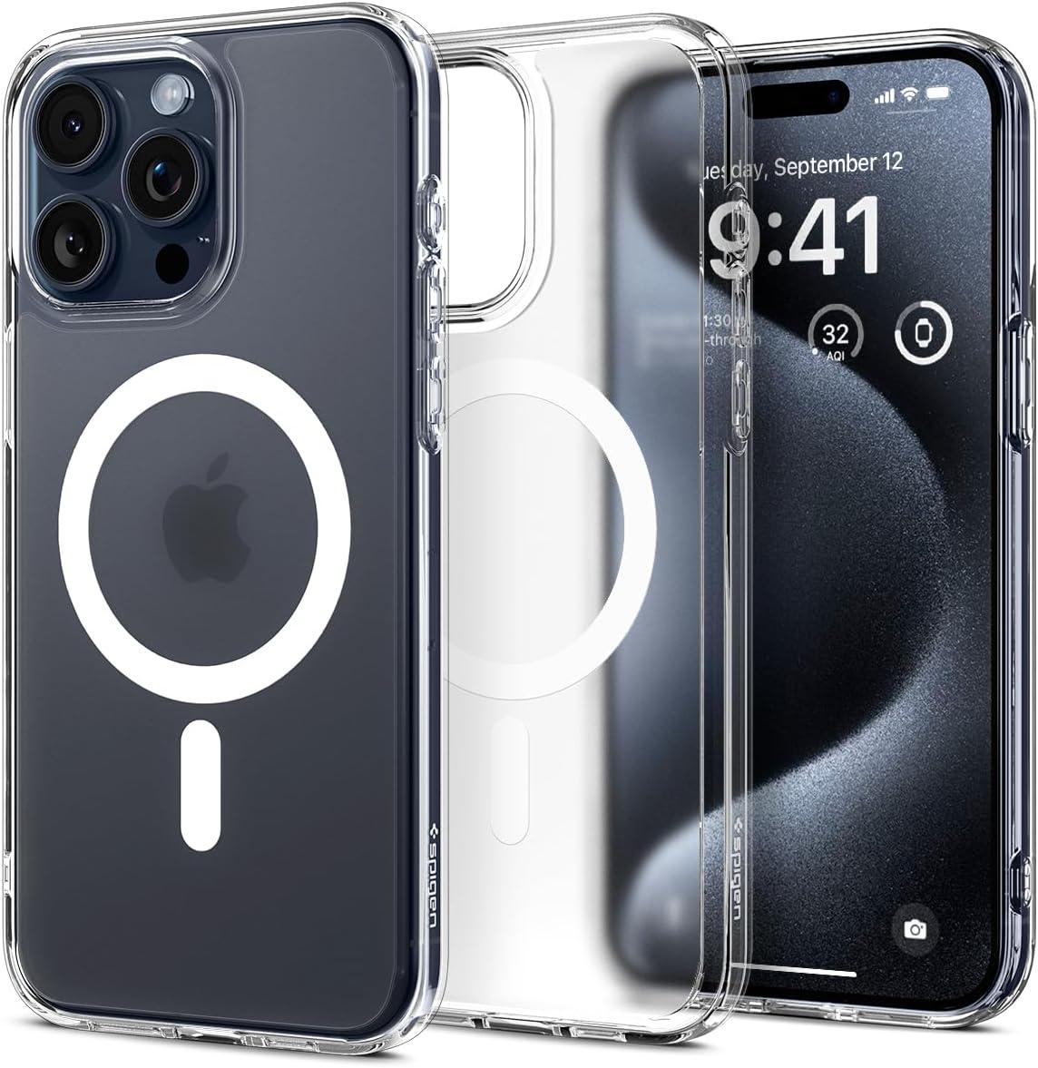 Чохол Spigen для iPhone 15 Pro Max - Ultra Hybrid MagFit, Frost Clear (ACS06580)
