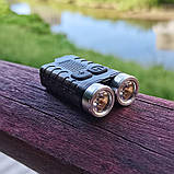 Ліхтар брелок акумуляторний boruit v3 900 lm Флуоресцентний корпус, фото 5