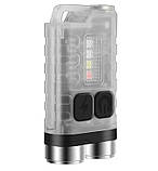 Ліхтар брелок акумуляторний boruit v3 900 lm Флуоресцентний корпус, фото 9