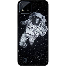 Чохол силіконовий Case для Realme C11 2021 з картинкою Космонавт