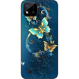 Чохол силіконовий Case для Realme C11 2021 з картинкою Гарні метелики