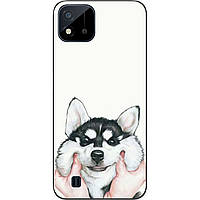 Бампер силиконовый Case для Realme C11 2021 с рисунком Хаски
