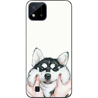Бампер силіконовий Case для Realme C11 2021 з малюнком Хаскі
