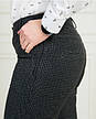 Штани жіночі класичні "Лейс" із тканини Тиар чорного кольору в клітинку розміри від 46 до 60, фото 7
