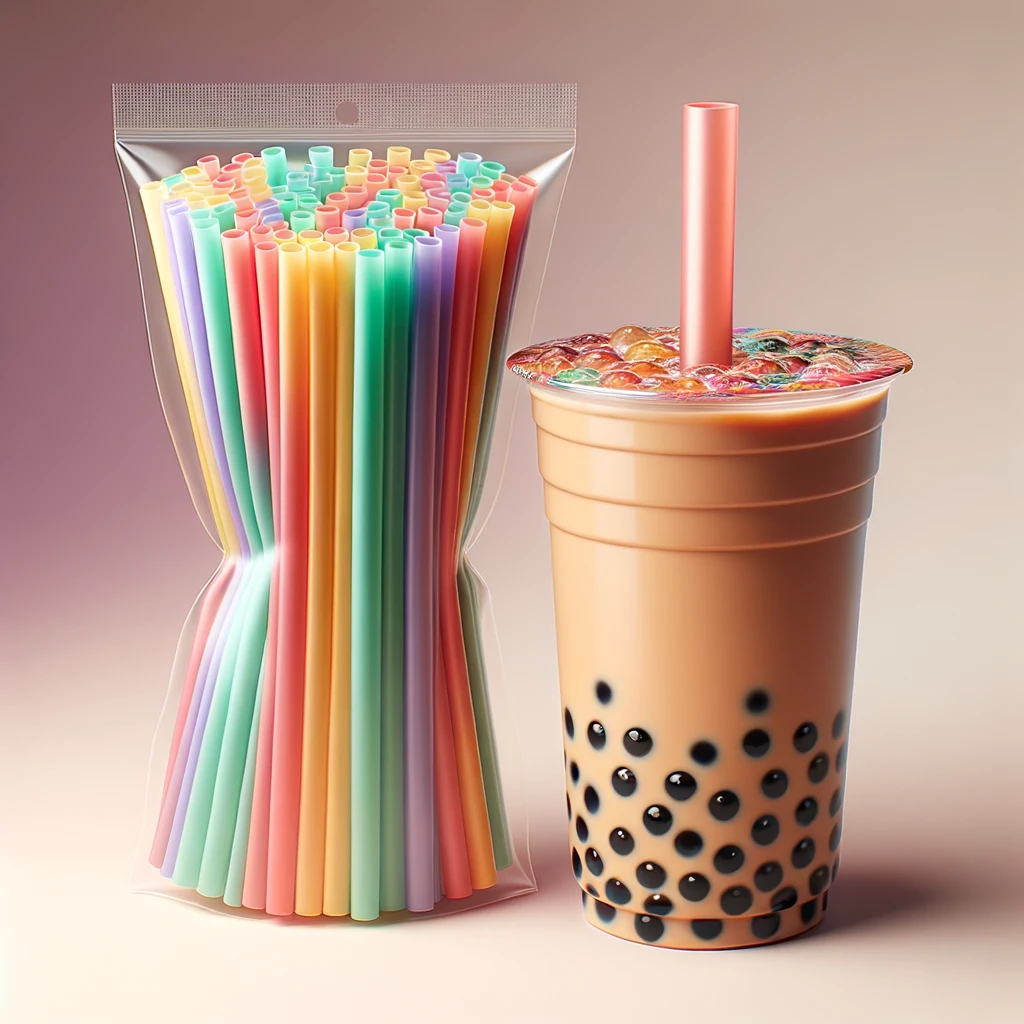 Трубочки 12 мм для Bubble tea PearlTea 125 шт.