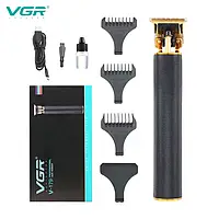 Профессиональный триммер VGR V-179, зарядка от USB, машинка для стрижки волос и бороды на аккумуляторе