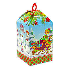 Коробка новорічна подарункова для цукерок 800-1000гр "Merry christmas"