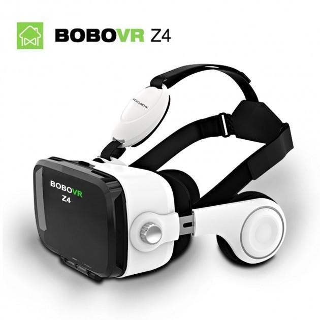 Очки виртуальной реальности 3D очки BOBO VR BOX Z4 с наушниками и пультом Белый - фото 2 - id-p1994333945