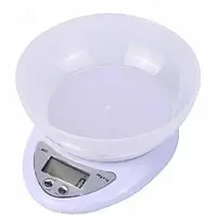 Электронные весы с чашей Domotec MS-126, кухонные веса до 5 кг с дисплеем