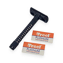 Станок для гоління TREET Platinum Т-подібний + 2 леза