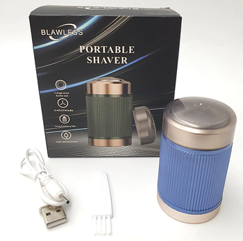 Акумуляторна мінібритва епілятор USB 5 W BLAWLESS Portable Shaver HX-305 Блакитний (KG-11378)