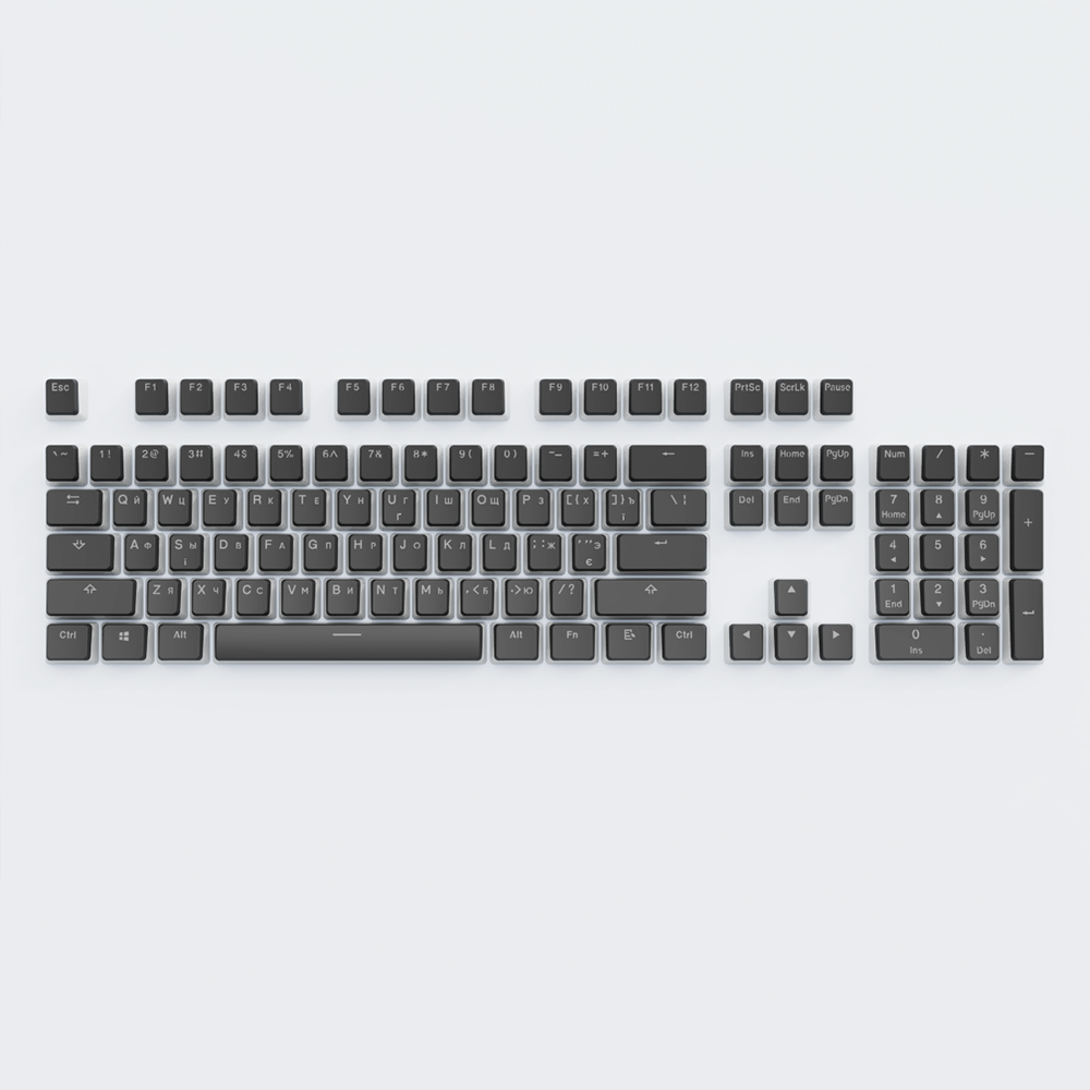 Набір кейкапів DARK PROJECT PBT KS-49 ENG/UA/RU