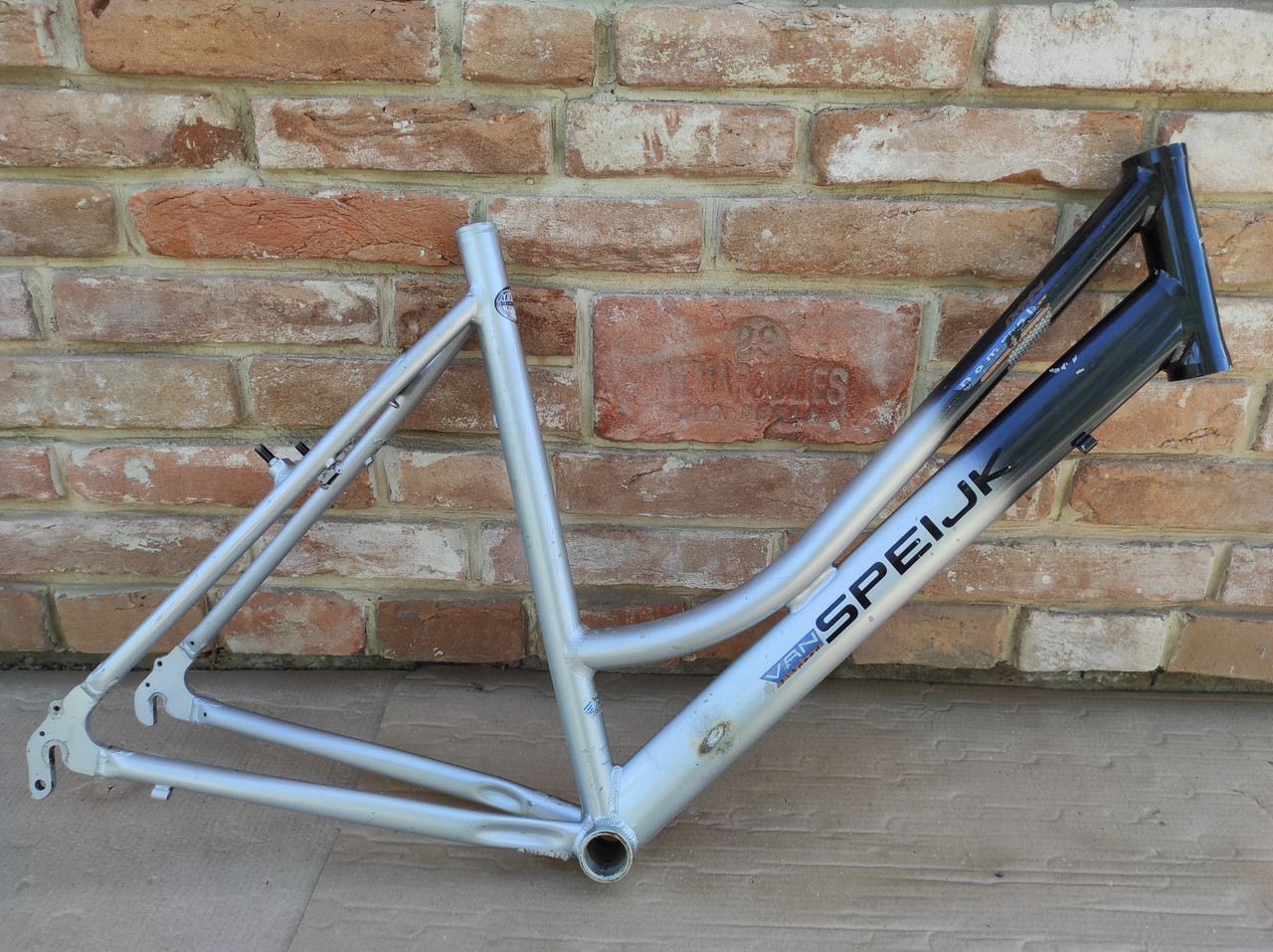 Рама для велосипеда 28" AL Speljk дамка срібляста Б/У, фото 1