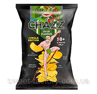 Чипси Big Chazz In Your Mouth Kettle Chips 18+ зі смаком Дика 90g