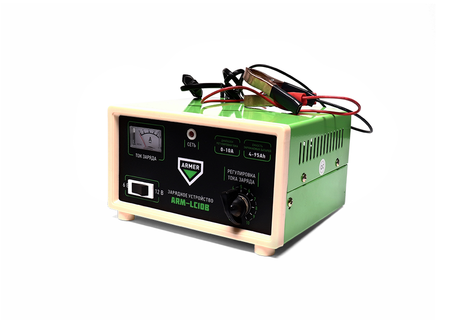 Зарядний пристрій 10Amp 6/12V ручне регулювання <> ARMER ARM-LC10B