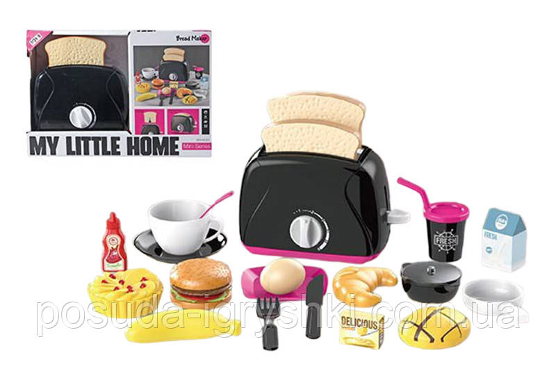 Тостер A1010-2 з аксесуарами в коробці 28*10*18см, фото 1