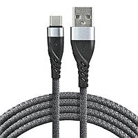 Дата-кабель зарядки USB - Type-C "everActive CBB-1CG" з підтримкою швидкого заряджання QC 3.0, 3A, довжина 100 см