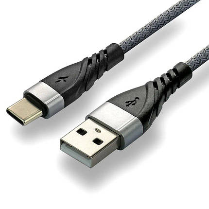 Дата-кабель зарядки USB - Type-C "everActive CBB-1CG" з підтримкою швидкого заряджання QC 3.0, 3A, довжина 100 см, фото 3