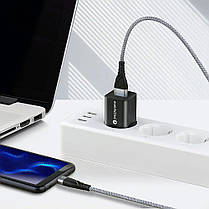Дата-кабель зарядки USB - Type-C "everActive CBB-1CG" з підтримкою швидкого заряджання QC 3.0, 3A, довжина 100 см, фото 4