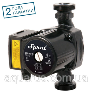 Циркуляційний насос GPD25-4S-180 Sprut + комплект гайок