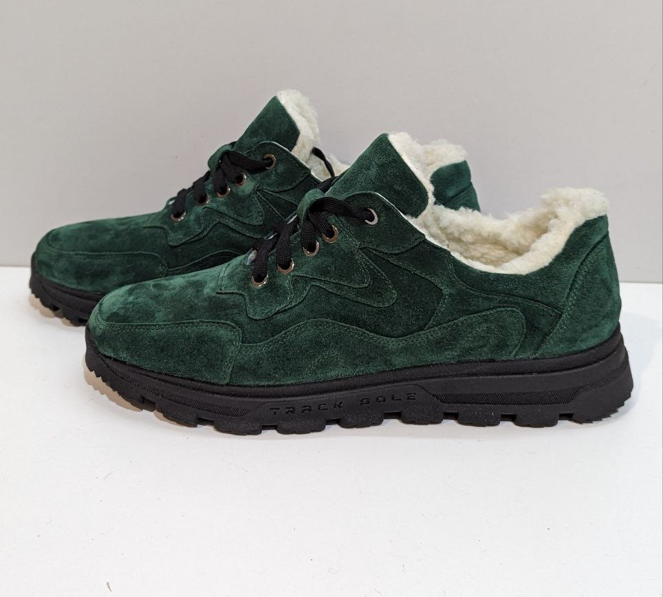 STTOPA зима Розміри 40-45. Кросівки великих розмірів шкіряні. 135-4045-1 Зелені, фото 1