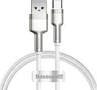 Кабель Baseus Cafule Metal Data USB to Type-C 66W 1m Cable White (CAKF000102)