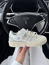 Жіночі Кросівки Adidas Forum 84 Low Cream White Grey / Адідас Форум 84 Низькі Кремові з Білим та Сірим, фото 5