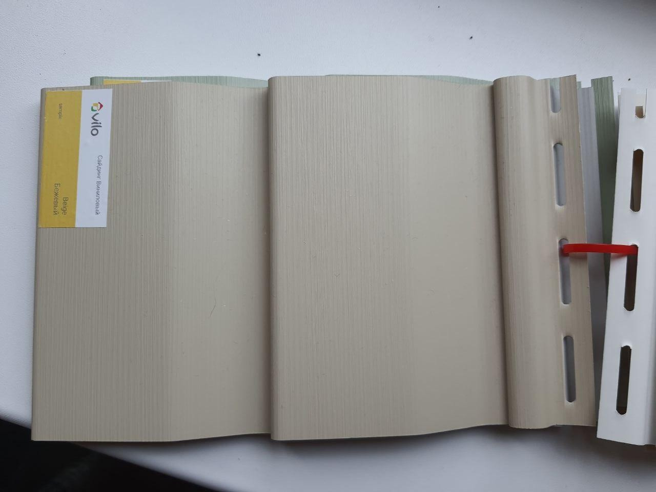 Сайдинг корабельний брус Vox бежевий 3,85x0,2м., 0,77м2. Опт/Роздріб. Вокс сайдинг вініловий Польща, фото 1