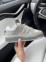 Жіночі Кросівки Adidas Forum Low x Bad Bunny Grey / Адідас Форум Низькі Бед Банні Сірі, фото 4