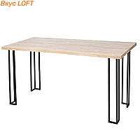 Стол письменный лофт Айлант 140х60х78 см. Стол обеденный. Стол лофт обеденный. Обеденный стол металлический