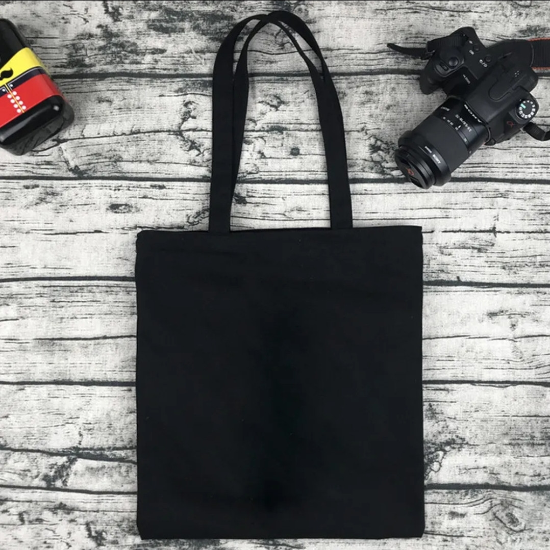Екосумка, шопер, чорна, полотняна сумка, жіноча сумка