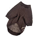 Светр в'язаний 33 см (об'єм до 46см) Ведмедик коричневий розм 4 для собак, фото 2