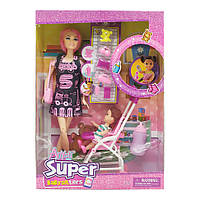 Куклы 120-3 с букетом и аксессуарами (Фиолетовый) BuyIT Ляльки 120-3 з букетом і аксесуарами (Фіолетовий)