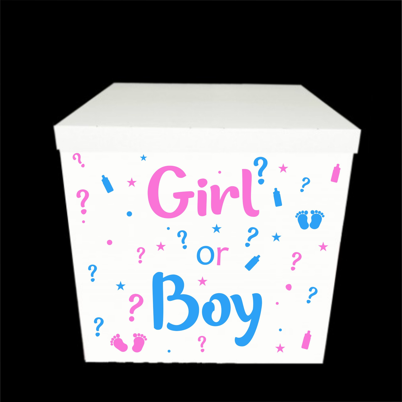 Оракал наклейка Boy or Girl на коробку розміром 70*70см, фото 1