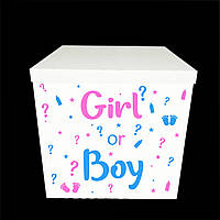Оракал наклейка Boy or Girl на коробку розміром 70*70см