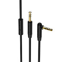 TU  TU AUX кабель Borofone BL5 с микрофоном Jack 3.5 to Jack 3.5 1m черный
