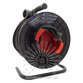 Подовжувач-котушка LMK72014 1 гніздо 2+48м 16 A з/з Lemanso захист від перевантаження, макс наг 800-3000 Вт