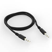 TU  TU AUX кабель TRS 3.5 - TRS 3.5 (B Class) 1m без упаковки черный