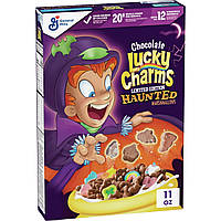 Пластівці на сніданок кукурудзяні із зефіром Chocolate Lucky Charms Cereal with Haunted Marshmallows Halloween